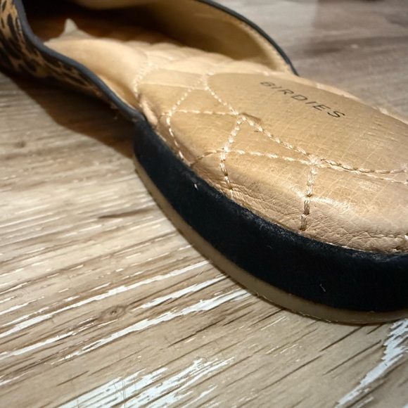 Birdies Tan and Black Mules with Leopard Print - Picture 4 of 6